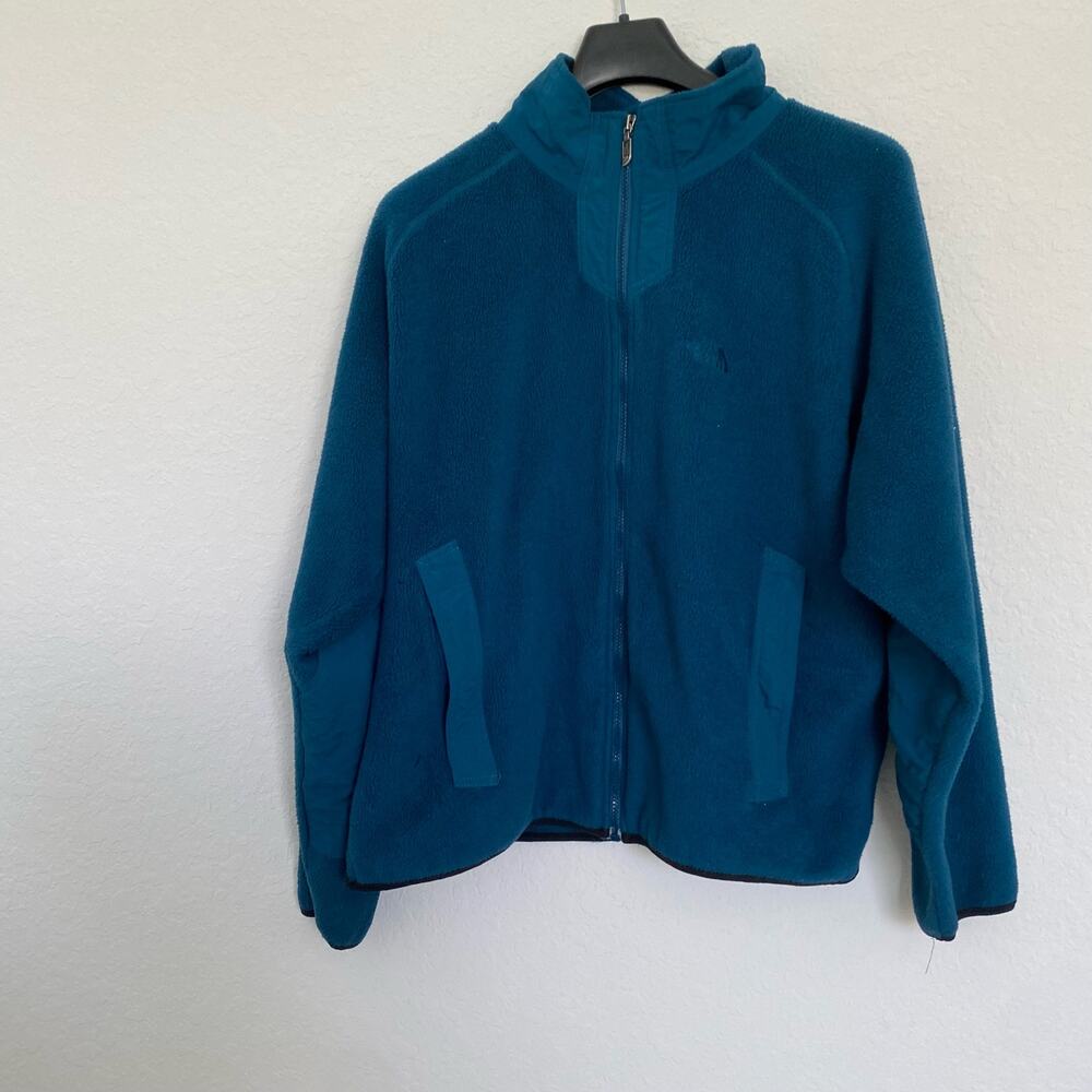 The North Face Full Zip‎ Fleece Jacket with Contrasting Sleeves Large